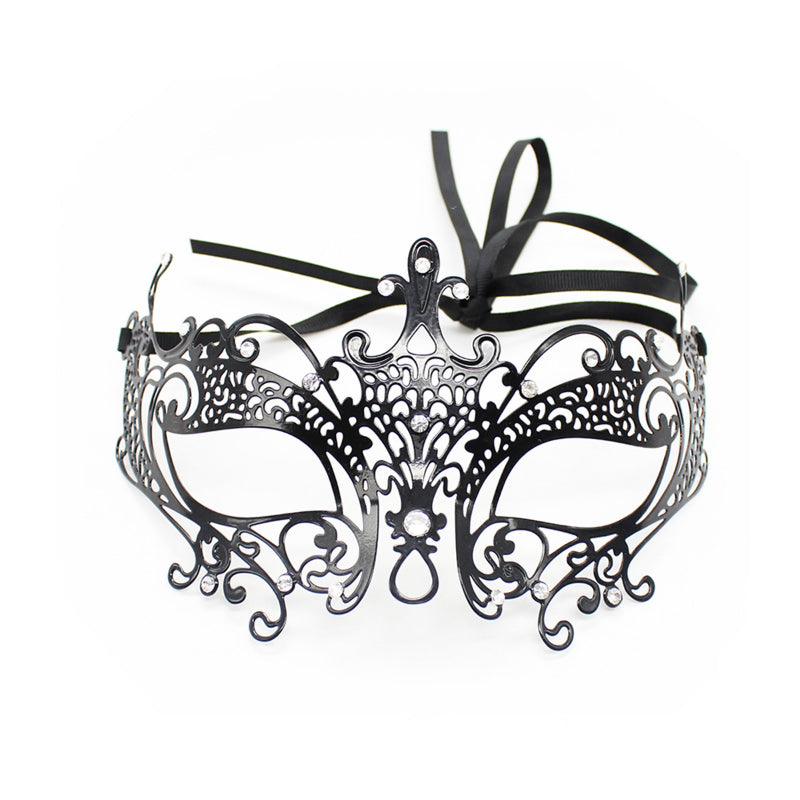 Adult Sex Mask Party Play Halloween Masquerade Ball Female Show Iron Mask Rhinestone Eye Mask