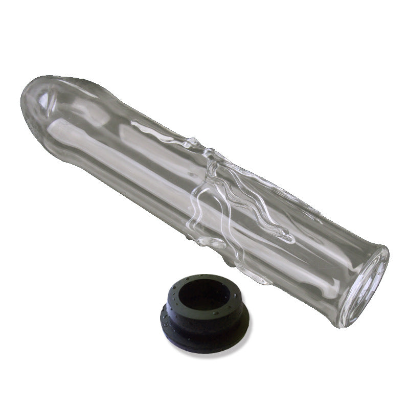 Crystal Glass Transparent Penis Manual Dildo Masturbation Appliance Sex Toys