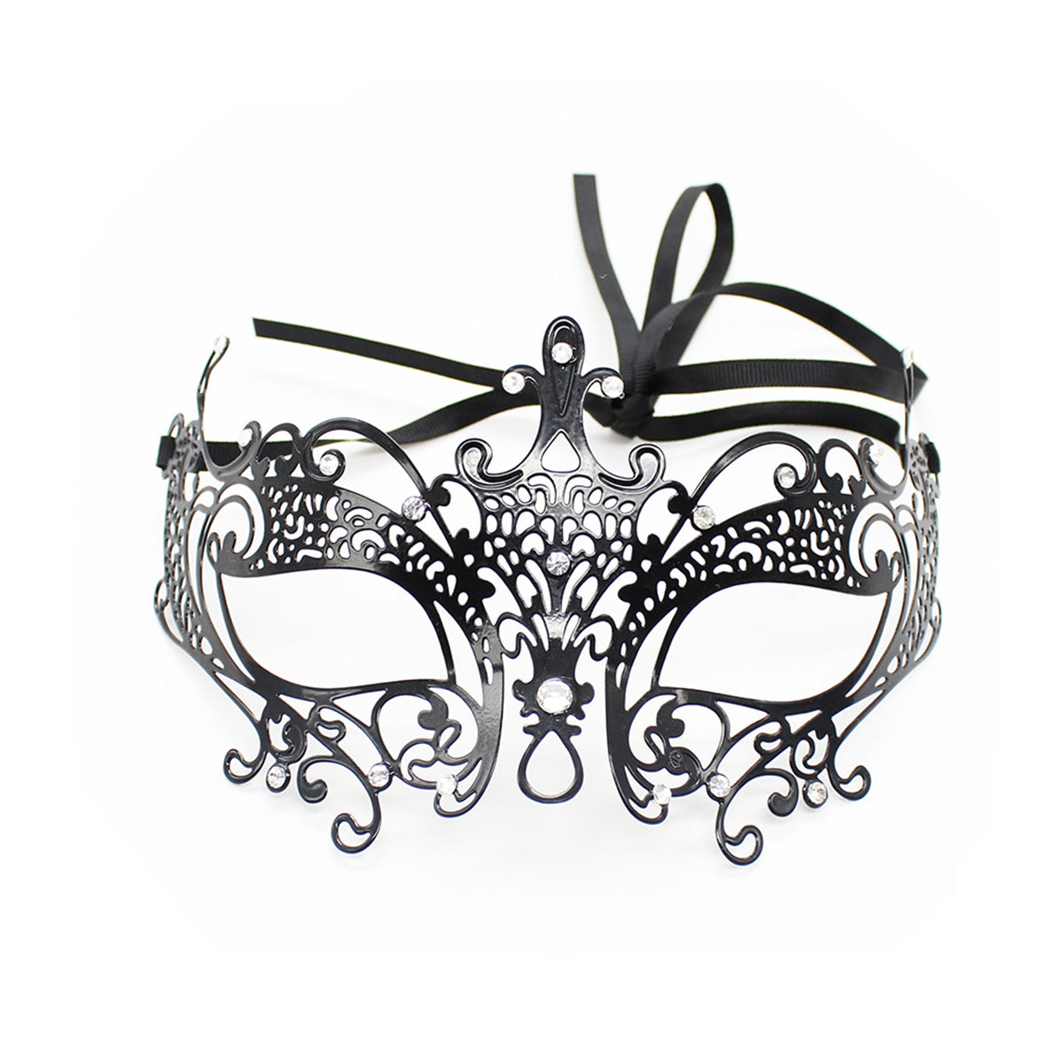 Adult Sex Mask Party Play Halloween Masquerade Ball Female Show Iron Mask Rhinestone Eye Mask