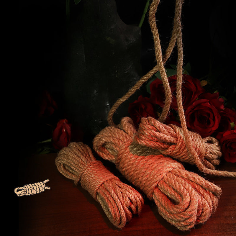 SM Bundled Bondage Fun 5 Meters 10 Meters Hemp Rope Handmade Woven Rope Adult Sex Toys Couple Props