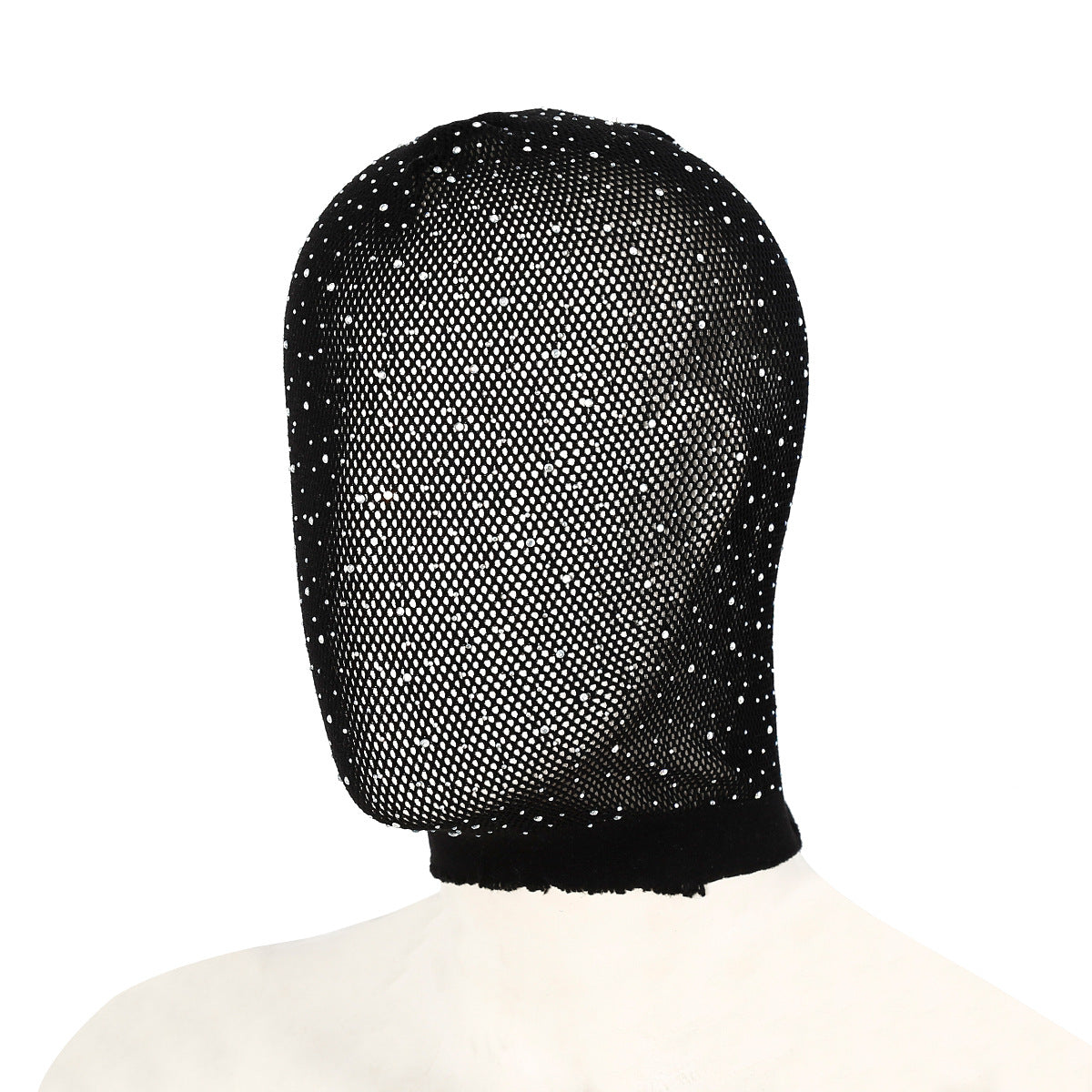 SM Adult Sex Toys Men and Women Flirting Headgear Black Lace Hazy Fishnet Headgear