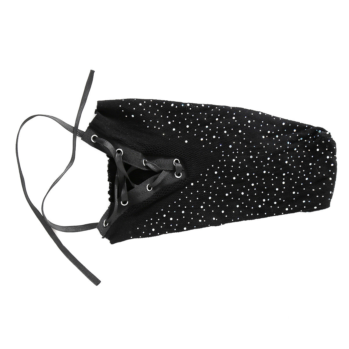 SM Adult Sex Toys Men and Women Flirting Headgear Black Lace Hazy Fishnet Headgear