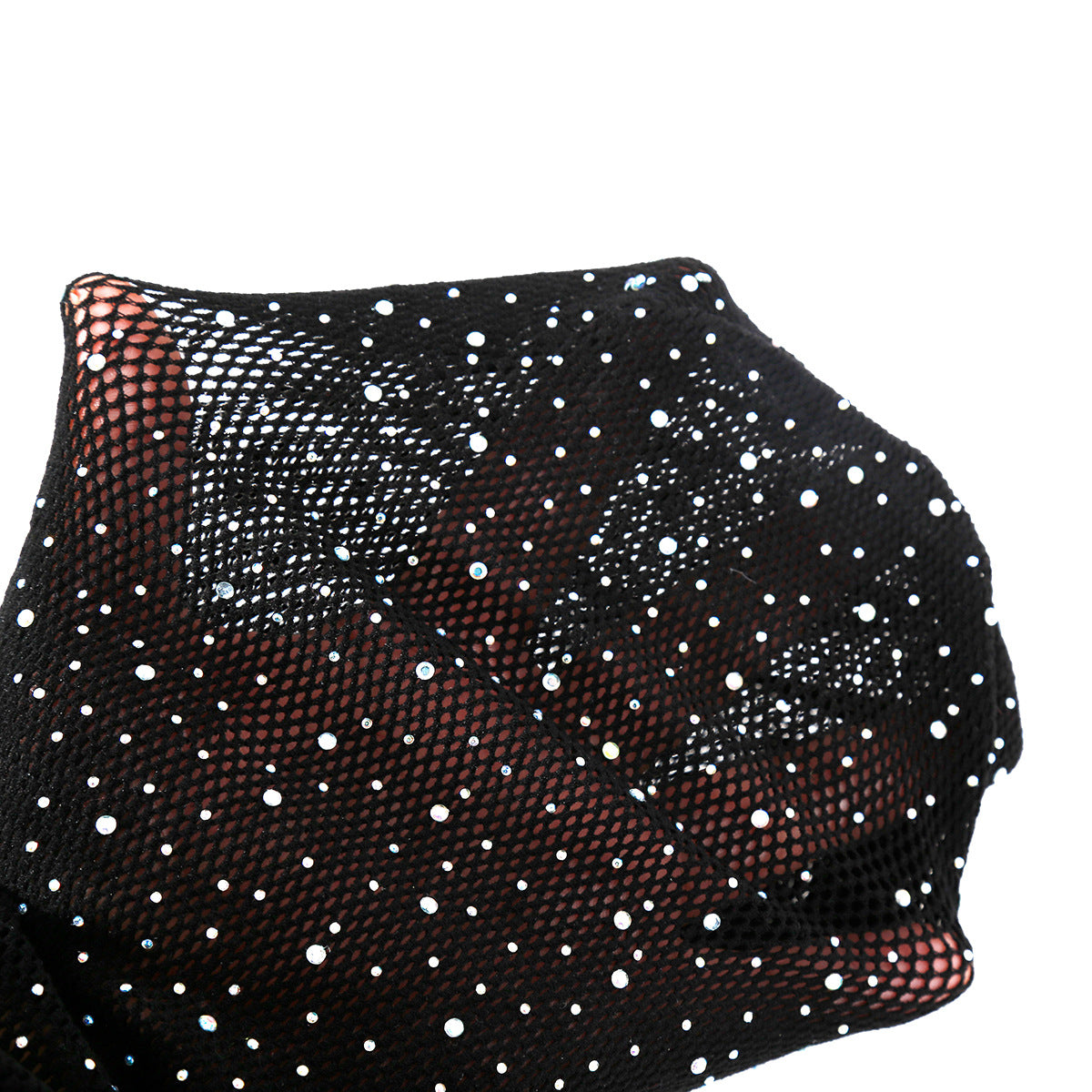 SM Adult Sex Toys Men and Women Flirting Headgear Black Lace Hazy Fishnet Headgear
