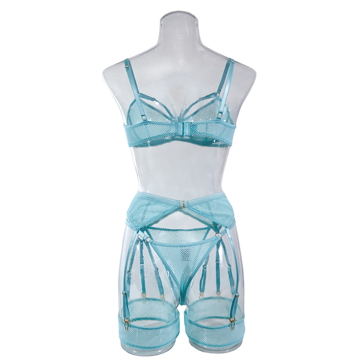 Mesh Slim Perspective Fashion Four-piece Set