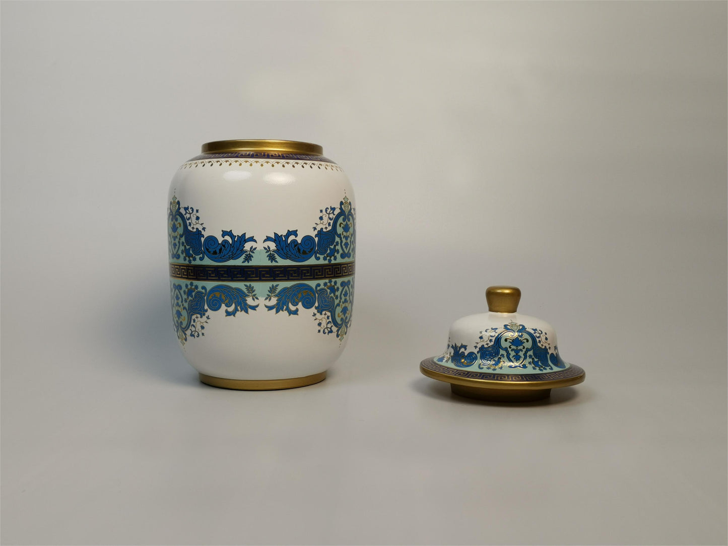 Traditional Blue and White Porcelain Jar