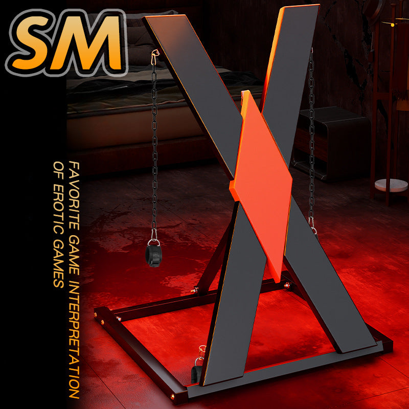 BDSM Bed Chair X Frame Adult Training Room Large Props Fixed Sex Cross X Sex Toy