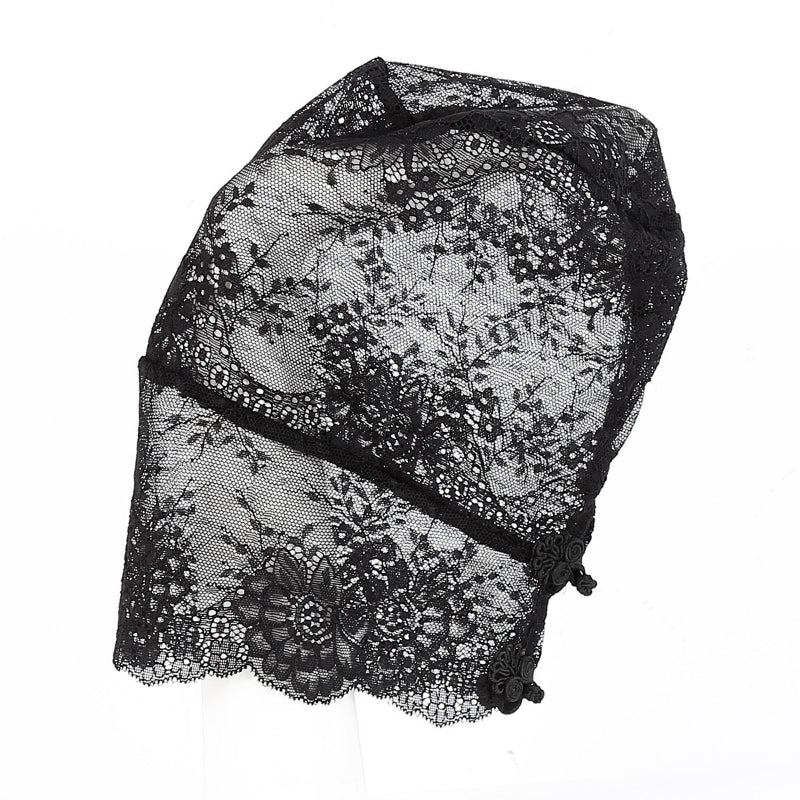 SM Adult Sex Products Men and Women Conditioning Black Lace All-inclusive Headgear Personality Dress Up Performance Props