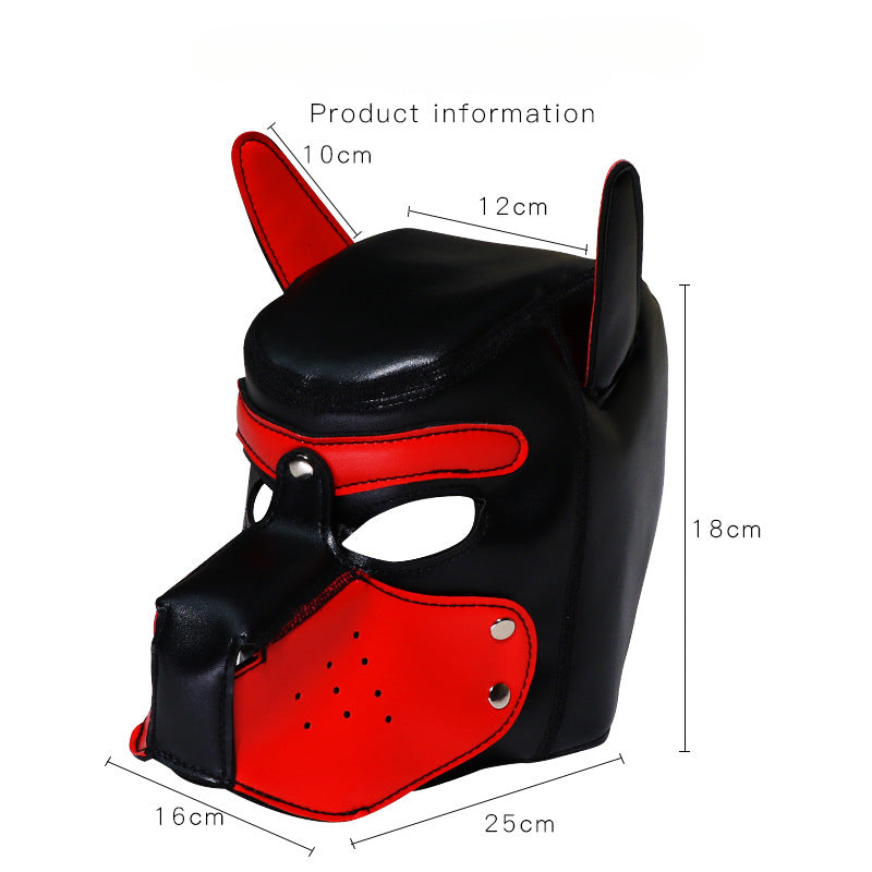 SM Sex Play Dog Head Mask Men and Women Wear Headgear Role Play Adult Sex Products