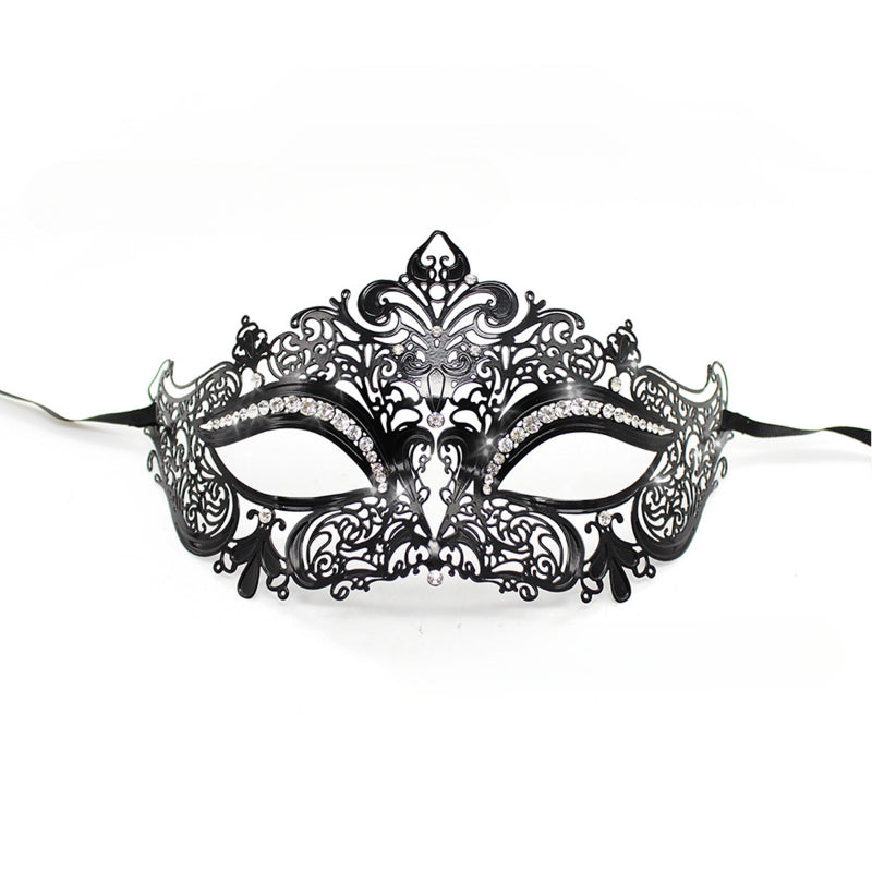 Adult Sex Mask Party Play Halloween Masquerade Ball Female Show Iron Mask Rhinestone Eye Mask