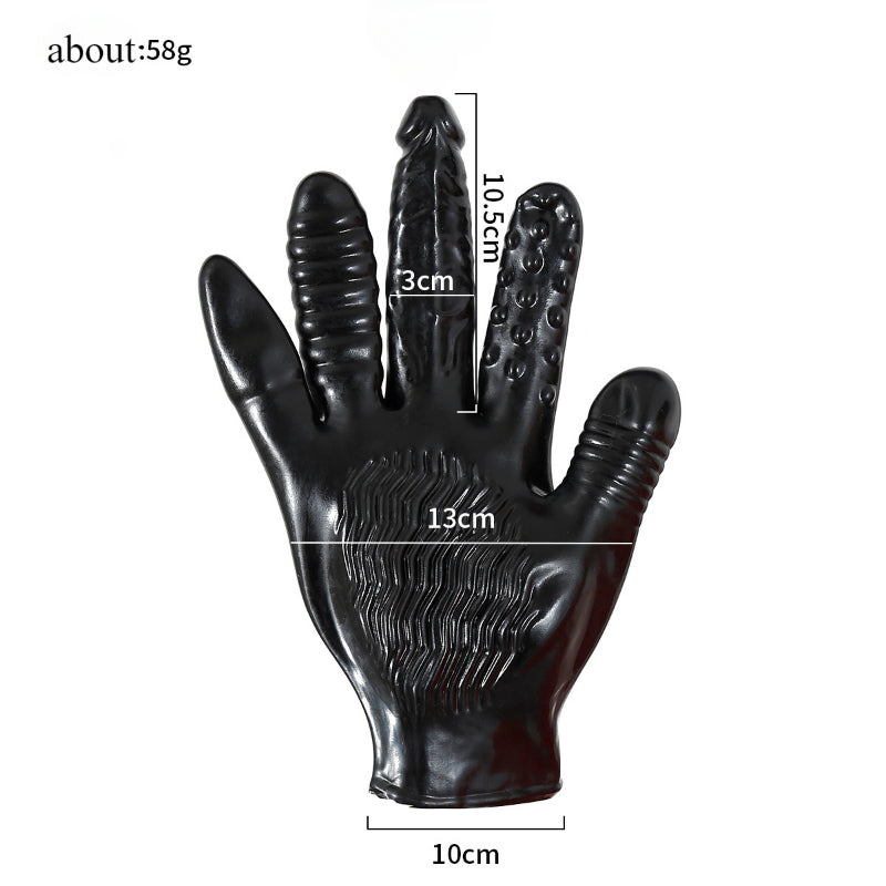 PVC Penis Can Vibrate A Variety of Sexual Fun Flirting Male and Female Sex Products Toy Gloves