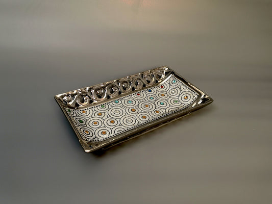 Exquisite Silver Vintage-Decorative Tray