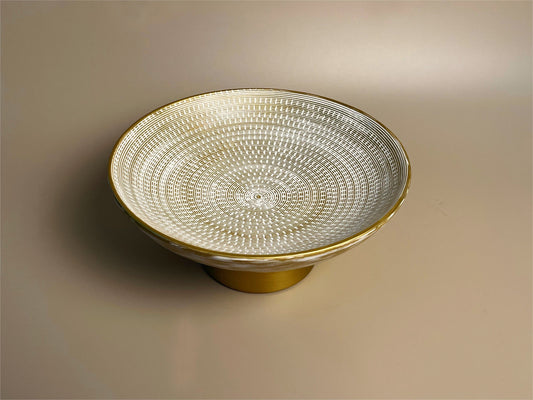 Golden Modern Decorative Ceramic Bowl