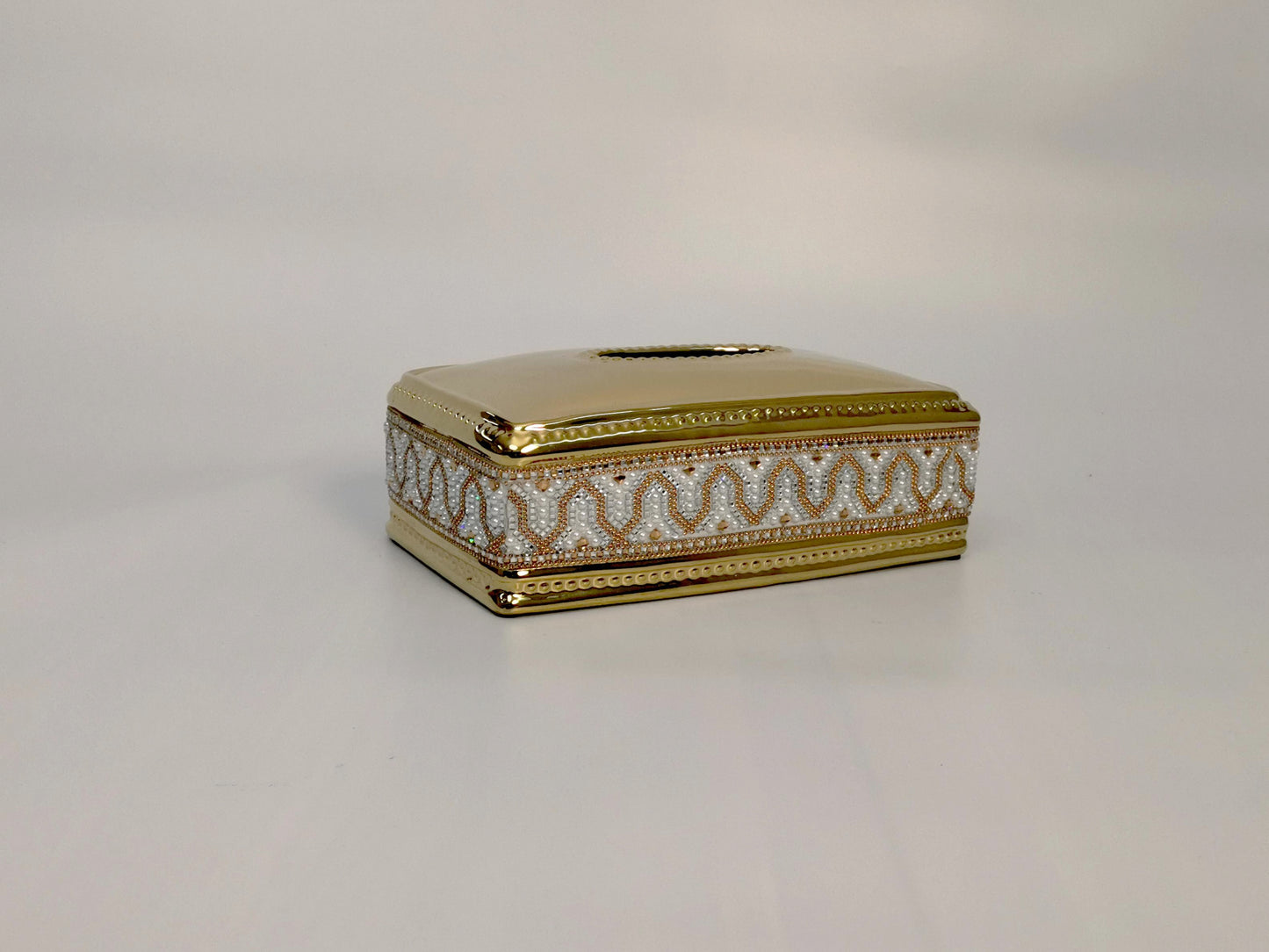 Luxury Golden Decor Set-Tissue Box