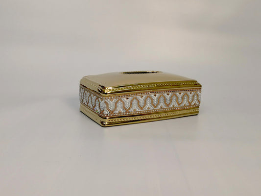 Luxury Golden Decor Set-Tissue Box