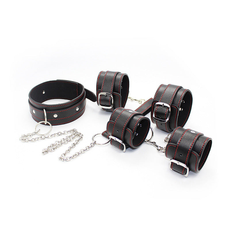 SM Handcuffs Collar Props Bed Bondage Toys Adult Sex Toys