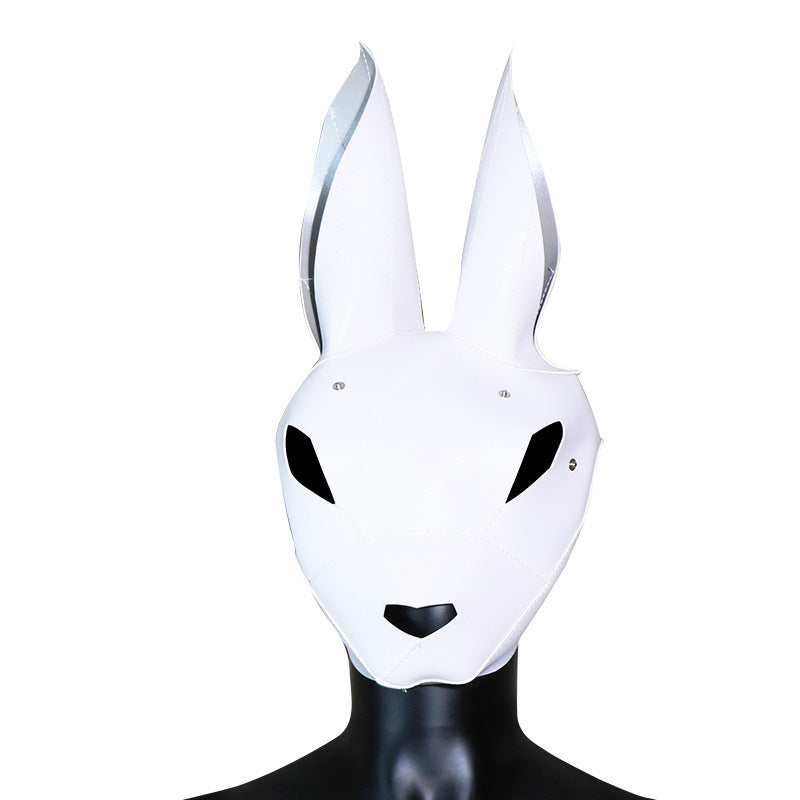 SM Sex Rabbit Head Mask Men and Women Wear Headgear Role Play Adult Sex Toys