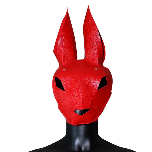 SM Sex Rabbit Head Mask Men and Women Wear Headgear Role Play Adult Sex Toys