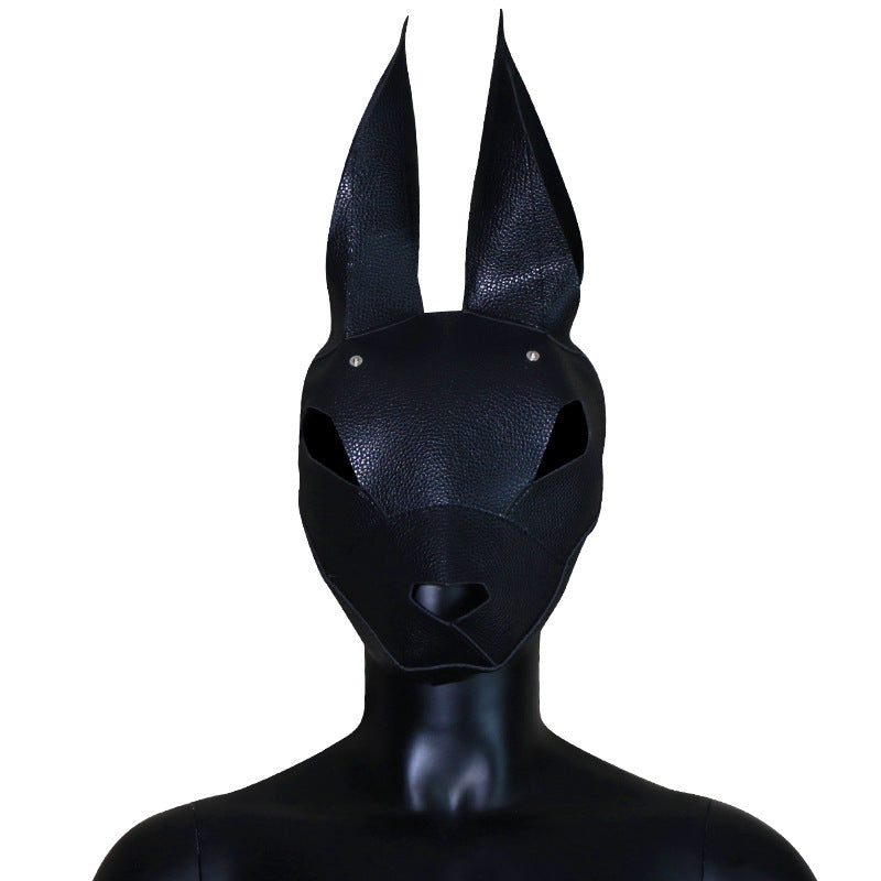 SM Sex Rabbit Head Mask Men and Women Wear Headgear Role Play Adult Sex Toys