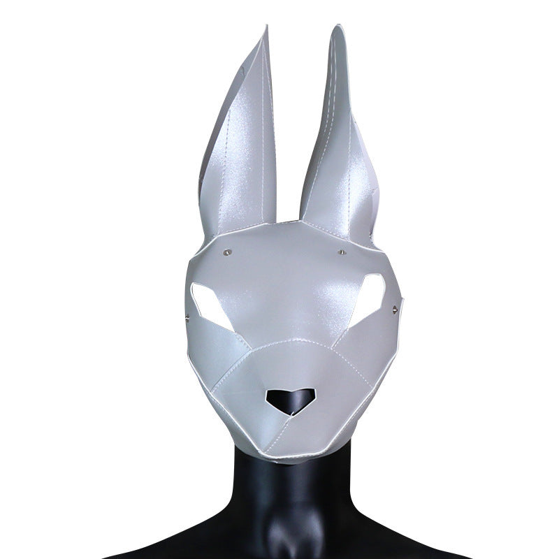 SM Sex Rabbit Head Mask Men and Women Wear Headgear Role Play Adult Sex Toys