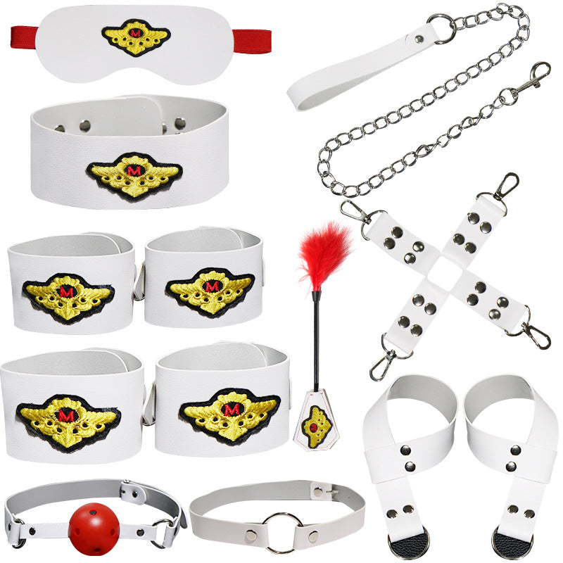 SM Sex Props Sex Bondage Ball Mask Sex Aid Handcuffs Bondage Set