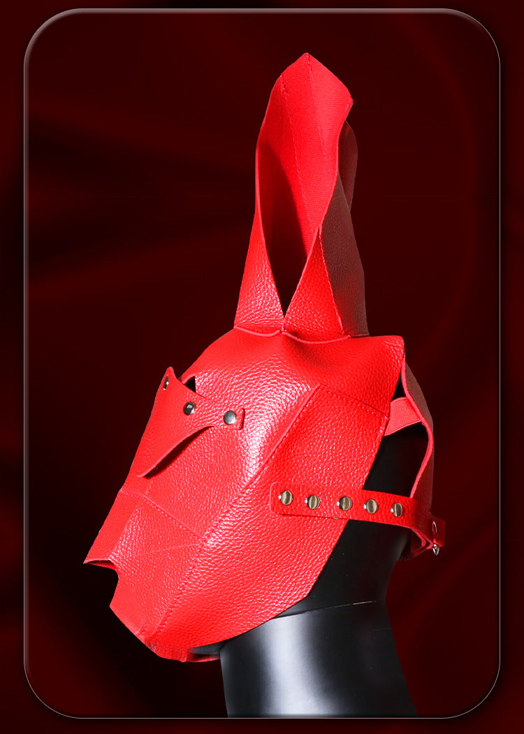 SM Sex Rabbit Head Mask Men and Women Wear Headgear Role Play Adult Sex Toys