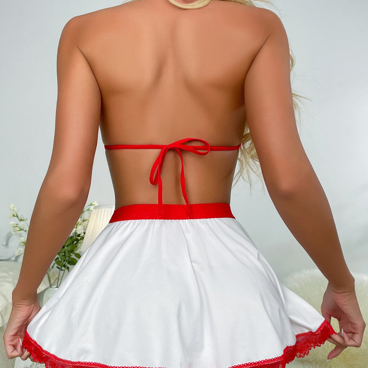 Uniform Seduction Nurse Dress Cosplay Split Set