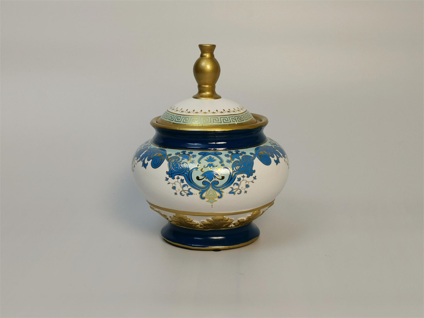 Traditional Blue and White Porcelain Jar