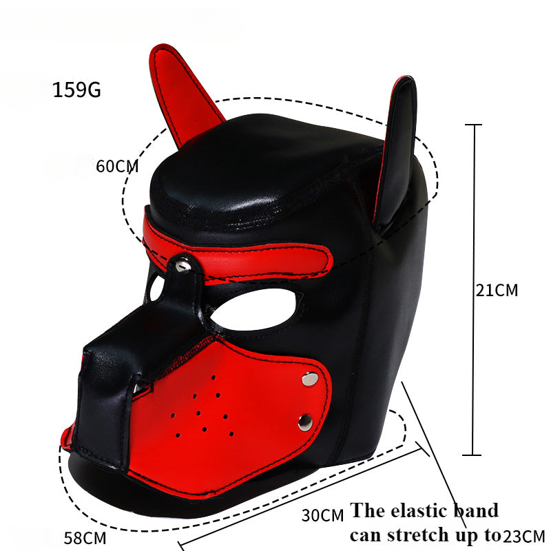 SM Sex Play Dog Head Mask Men and Women Wear Headgear Role Play Adult Sex Products