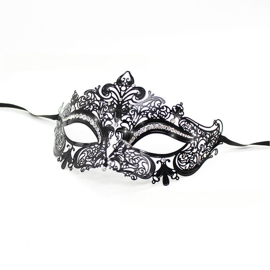 Adult Sex Mask Party Play Halloween Masquerade Ball Female Show Iron Mask Rhinestone Eye Mask